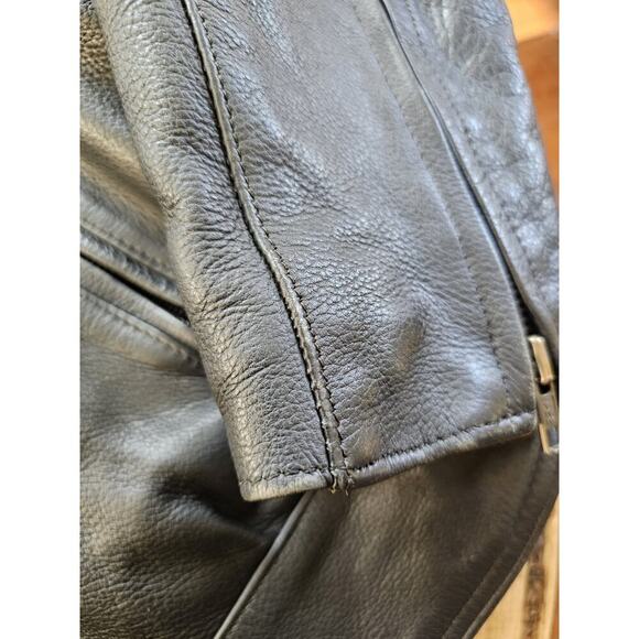 Daytona Joe Vintage Women’s Leather Motorcycle Jacket Size M Moto Rare - Picture 11 of 14